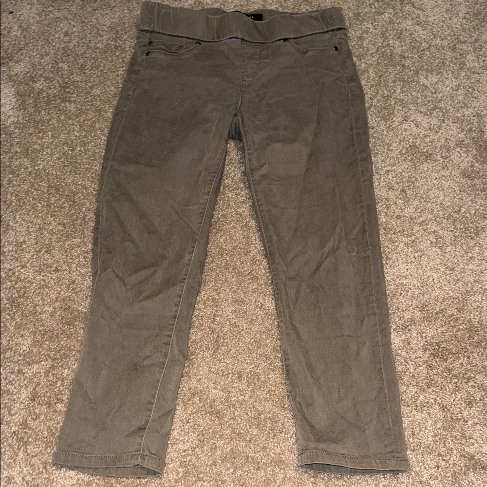 Liverpool Jeans Company Green Pull On Cropped Pants - size 4